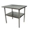 Bk Resources Work Table Stainless Steel W/Undershelf, Plastic bullet feet 30"Wx24"D SVT-3024 - alternate 5